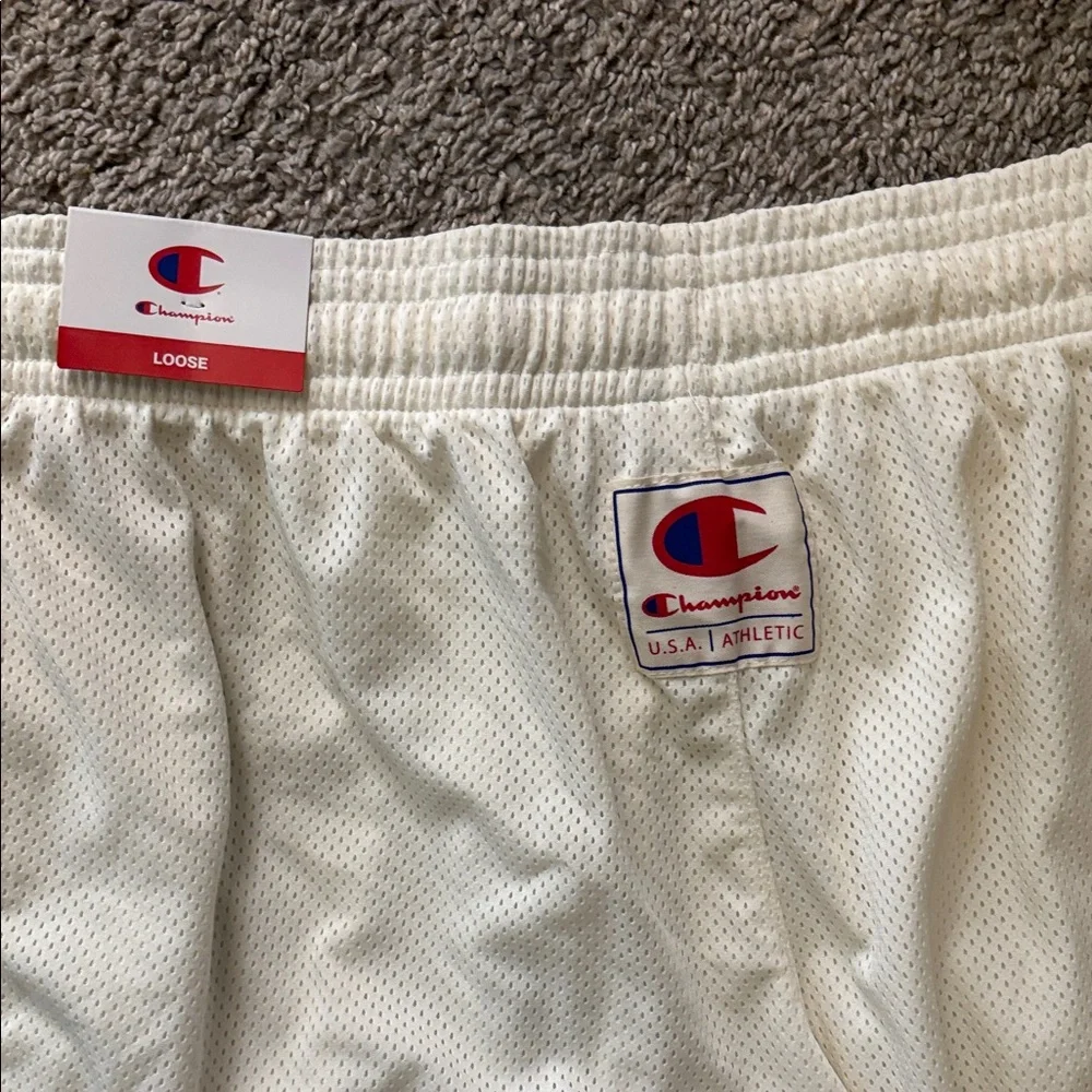 Goodfellow & Co tan and White Shorts bundle Sz 32 & champion Medium - Picture 11 of 11
